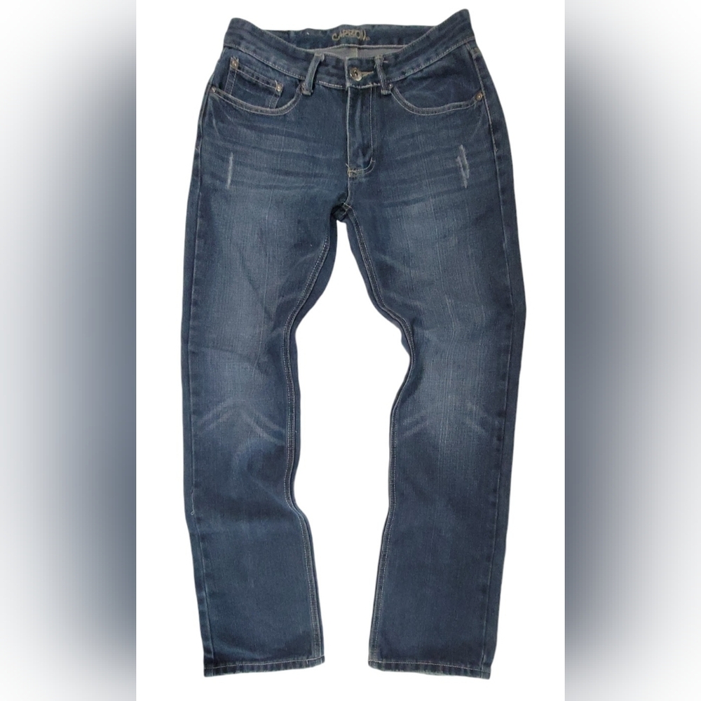 Carbon Low Rise Slim Straight Blue Jeans Size 29 x 32 Mens Womens Denim Pants